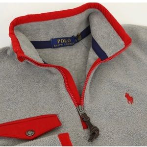 Polo Ralph Lauren Mens Gray 1/2 Zip
Fleece Pullover Jacket Size XL (LikeNew)